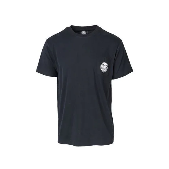 Tričko Rip Curl ORIGINAL WETTY SS POCKET TEE Optical Black